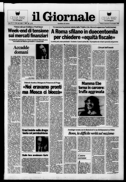 Il giornale : quotidiano del mattino